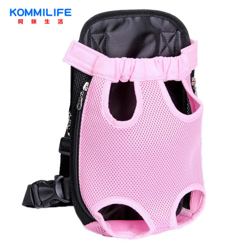 KOMMILIFE Breathable Pet Dog Cat Carrier Bag Portable Outdoor Travel Pet Carrier for Dogs Cats Small Dog Bag Puppy Backpack