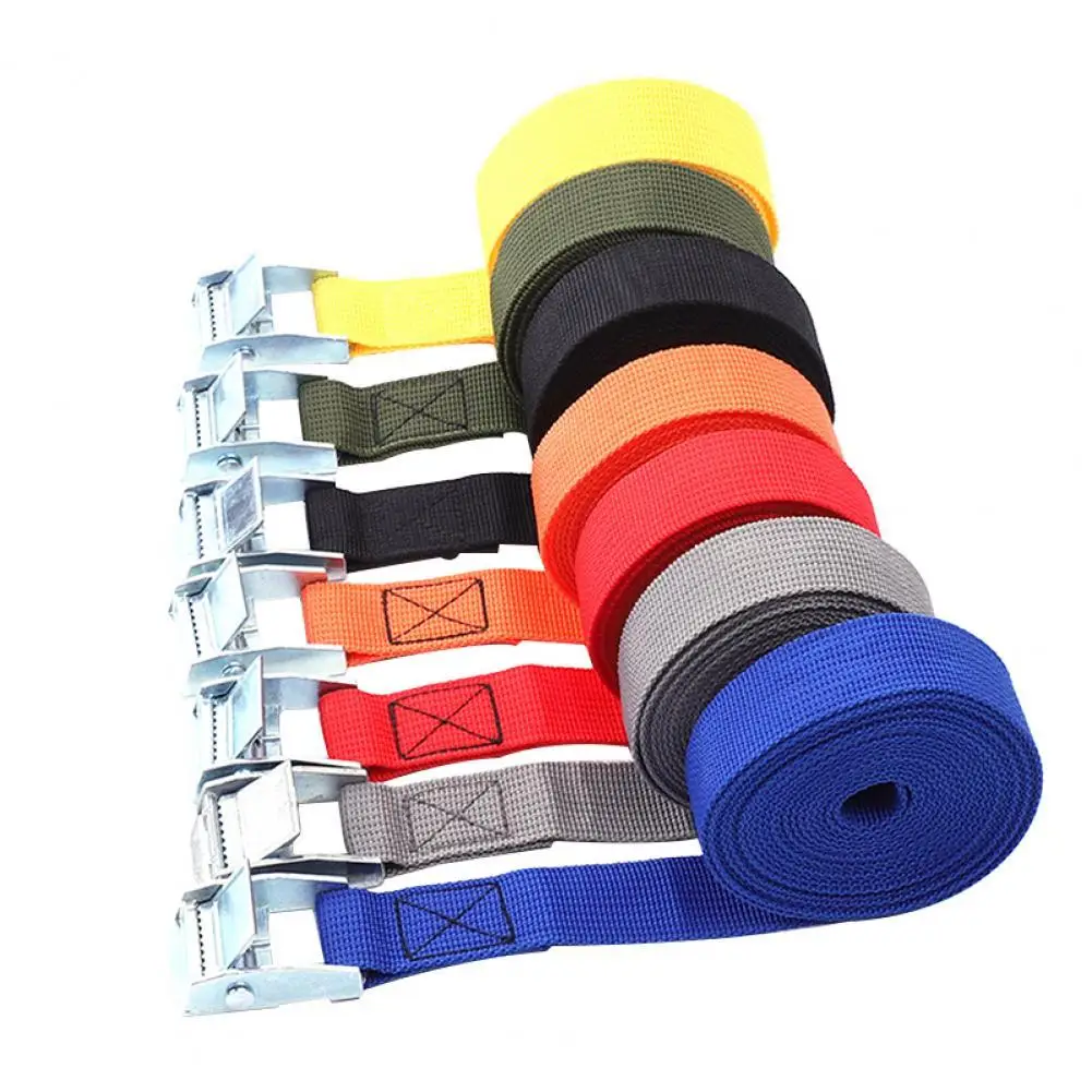 100CM Cargo Strap High Strength Wear-resistant Portable 250 Lbs Cargo Tie Down Cam Strap for Car