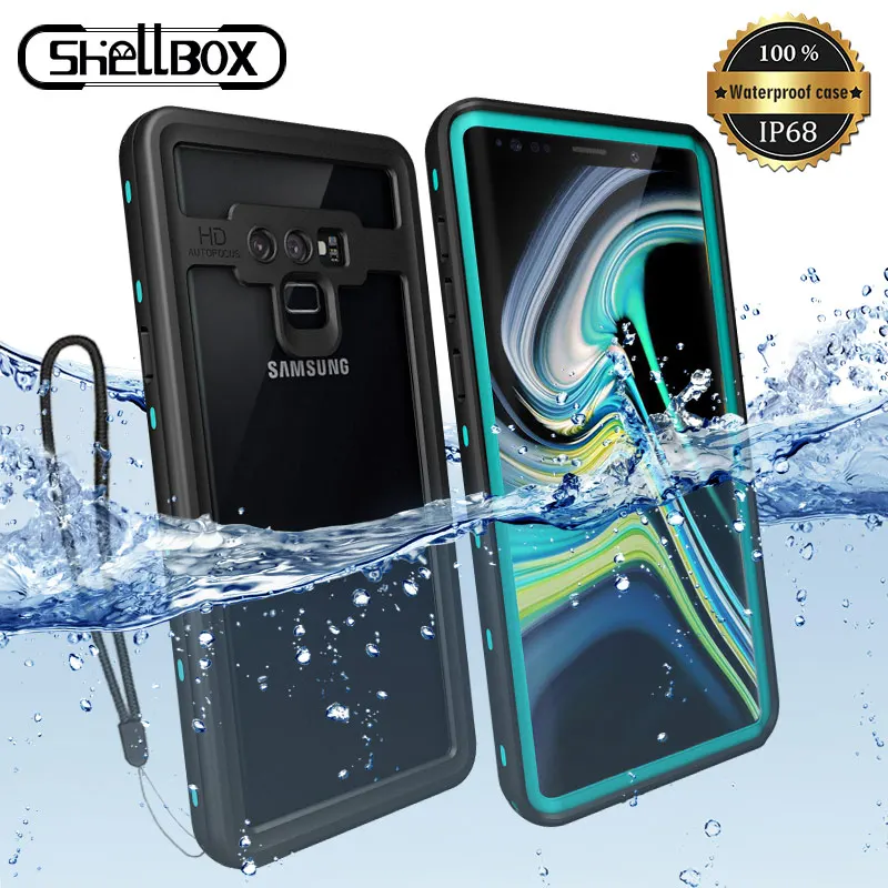 

IP68 360 Full Protection Waterproof Phone Case for Samsung Note10 S10 S9 Plus Swimming Diving Cover for S20 Note 10+ 9 8 Coque