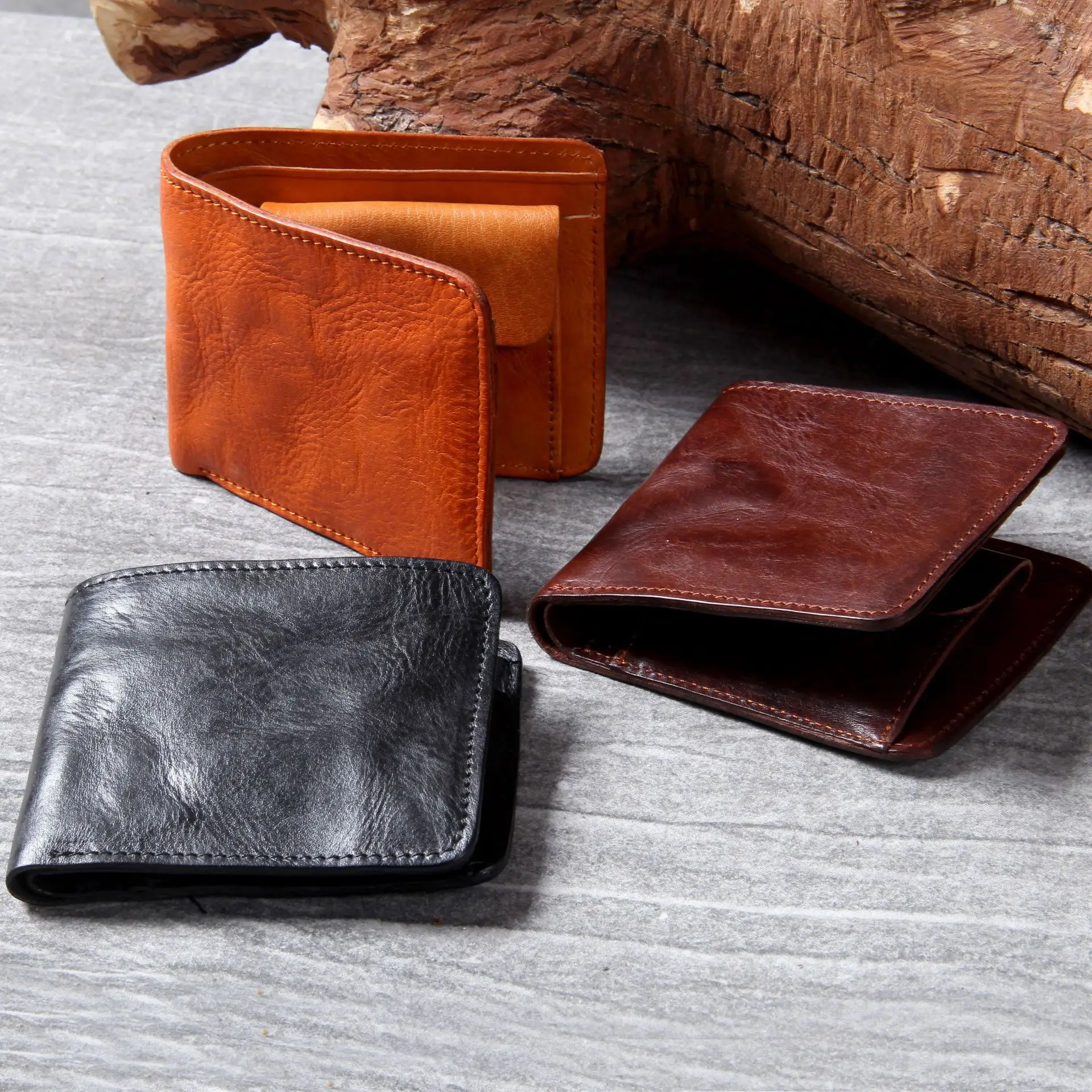 SIKU genuine leather men's wallet vertical male wallet distress wallet case men purse