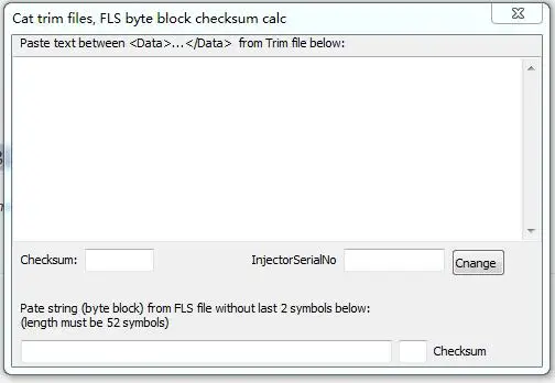 for Cat trim files, fls byte block checksum calculator