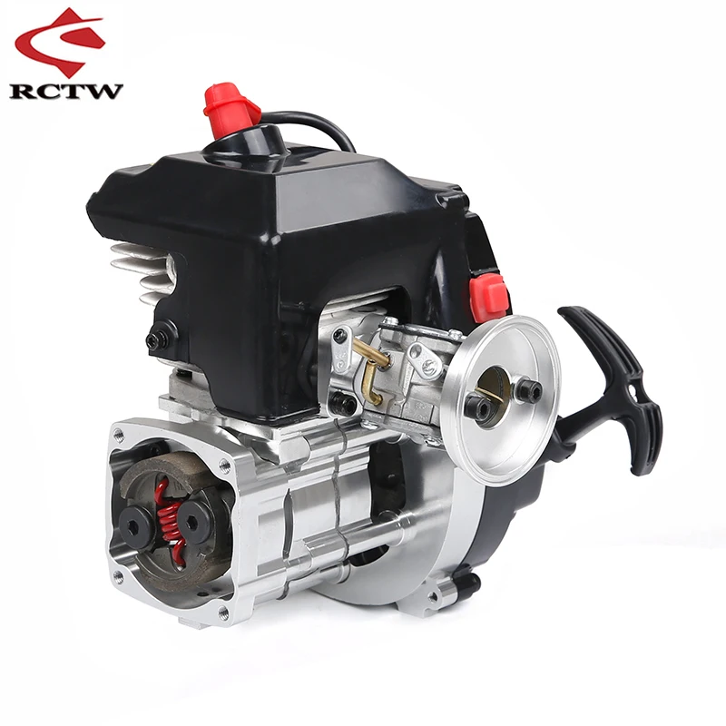 71CC Air-cooled 2-stroke 4-Bolt Gasoline Engine with (Walbro WJ71 Carburetor NGK Spark Plug) for 1/5 HPI ROFUN ROVAN KM BAJA LT