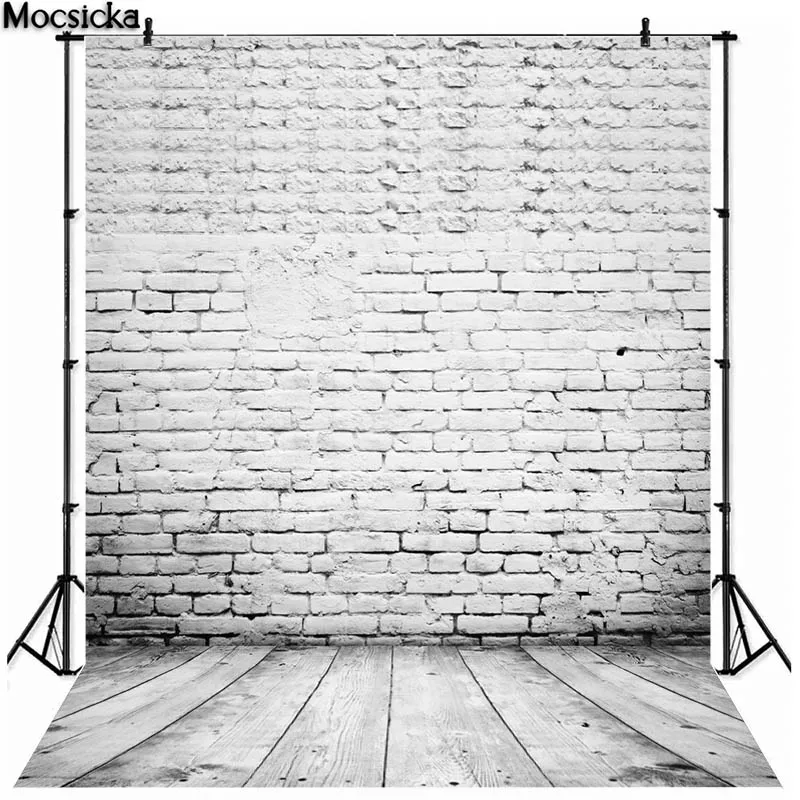 Фон для фотосъемки с кирпичной стеной, портретный студийный реквизит для новорожденных и взрослых, украшение, баннер, винтажный свадебный фотофон