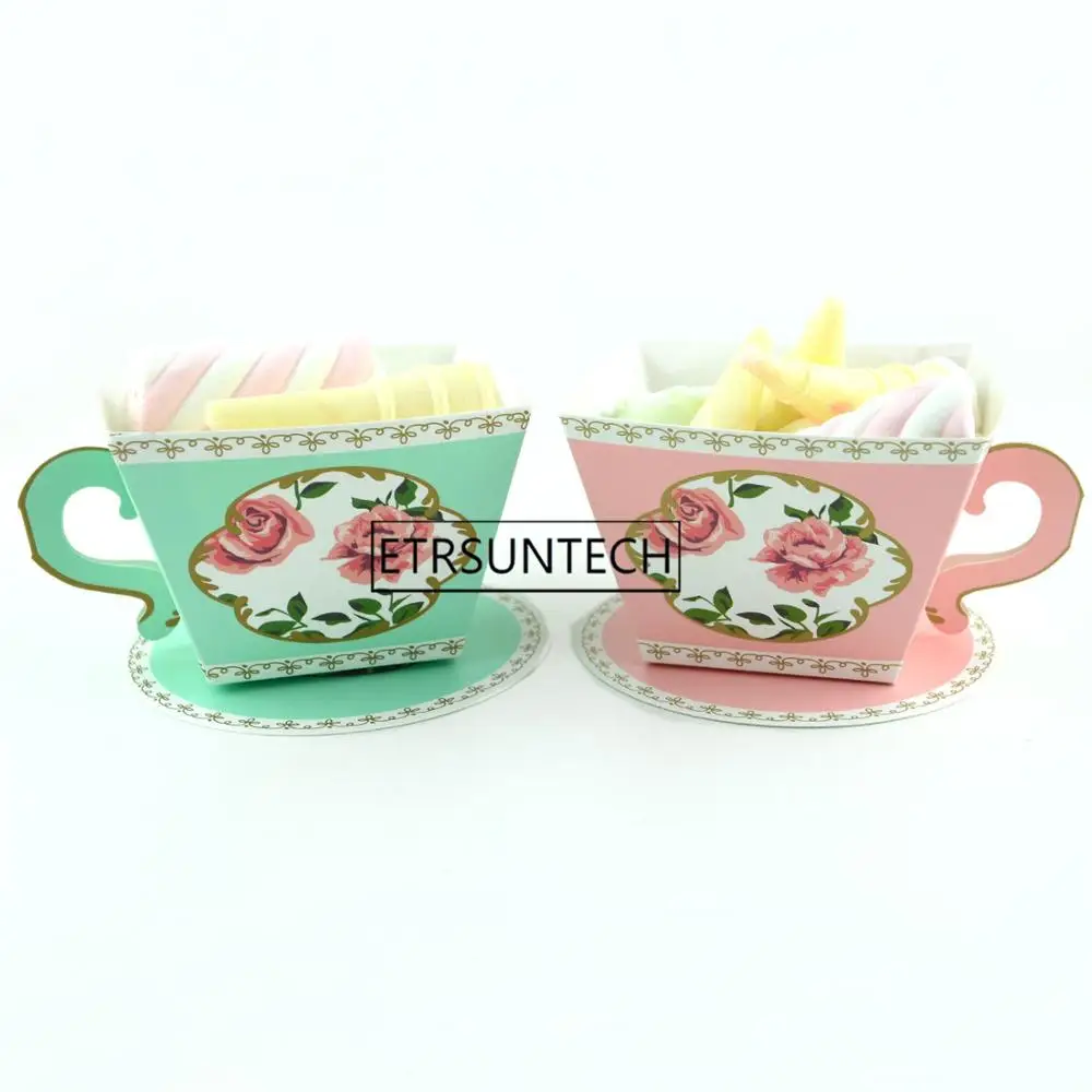 

300pcs Candy Boxes Tea Party Favors Wedding Gifts for Guests Bridal Shower Birthday Party Candy Box Favors Decoration