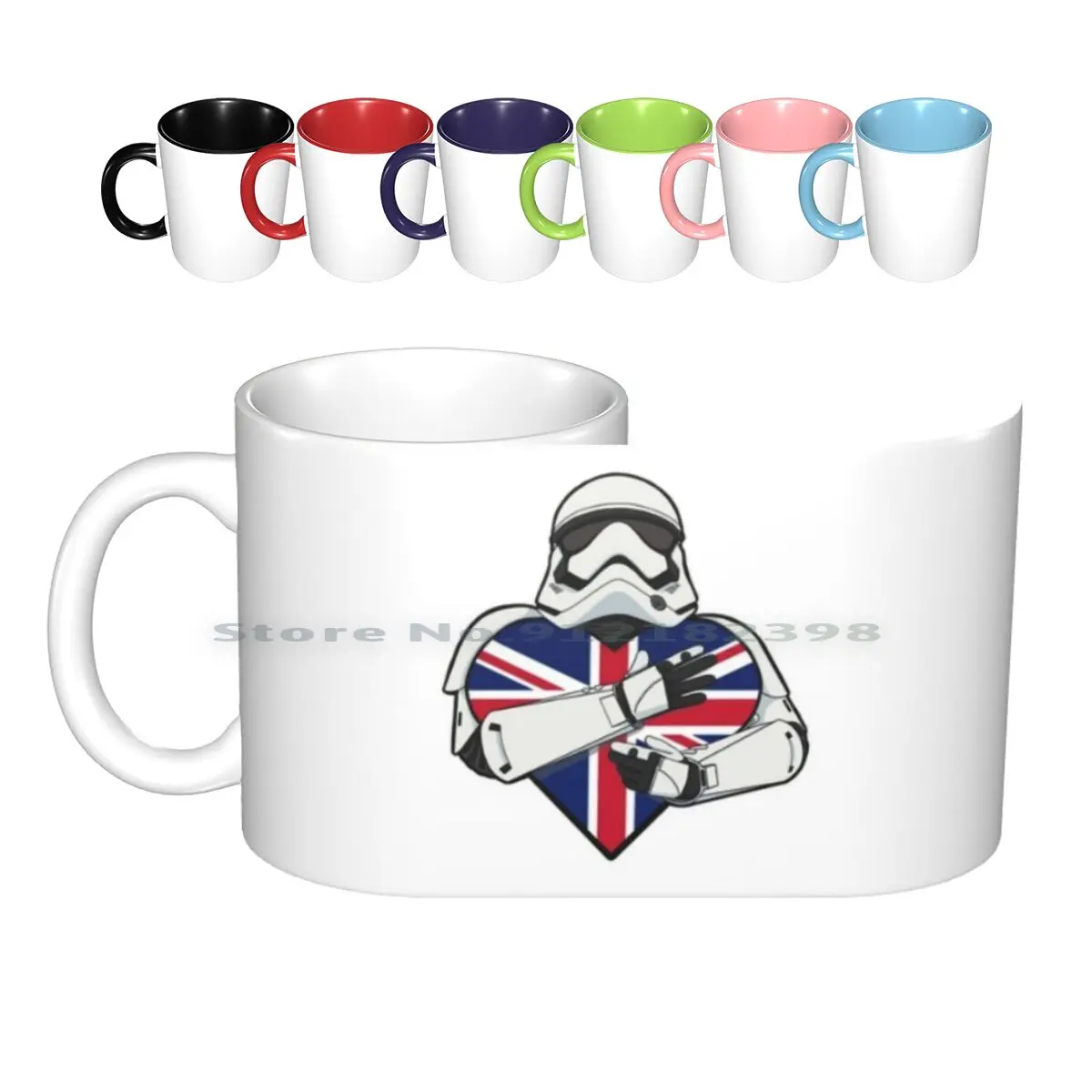 Love Heart Trooper ( Uk ) Ceramic Mugs Coffee Cups Milk Tea Mug Uk Star Star Movie Movie Movie Soldier Star Heart Loveheart