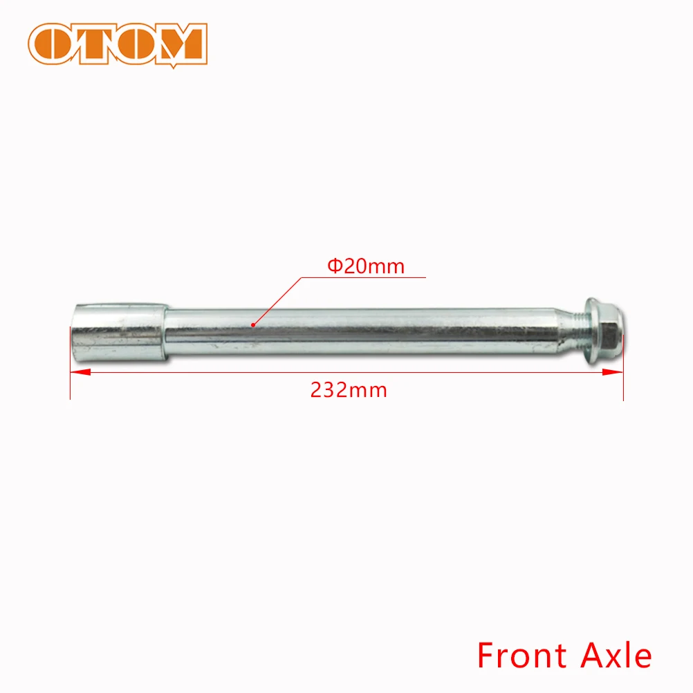 OTOM Motocross Front Axle with Nut 232mm Wheel Hub Stick For HONDA CRF250R 250X CRF450R 450X Motorcycle Front Wheel Spindle