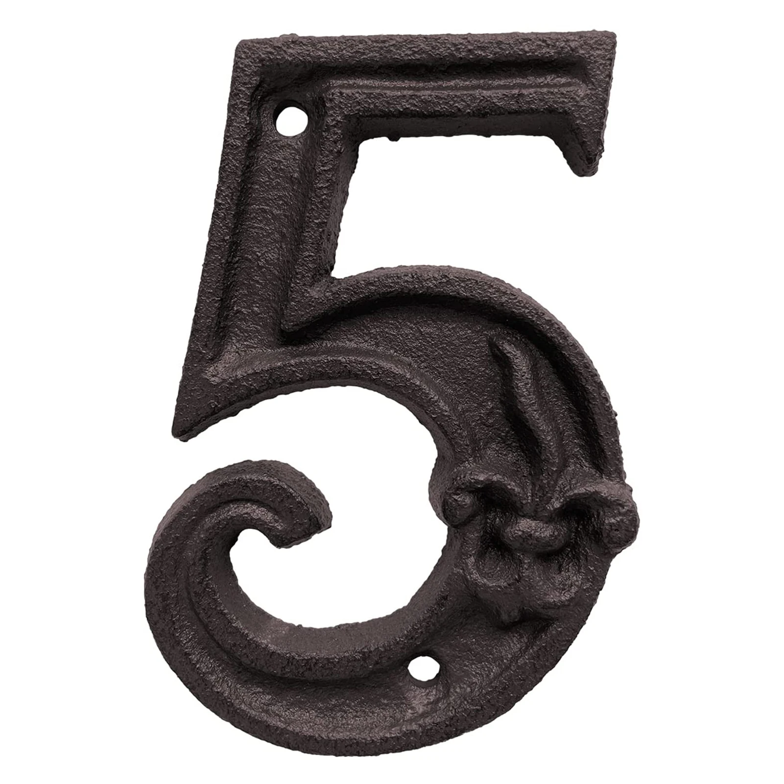 0-9 Unique Cast Iron House Number Door Home Address Numbers Retro Digital Door Outdoor Sign Plates Gate Mailbox House Numbers