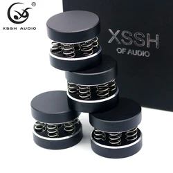 4pcs/8pcs New Black XSSH Audiophile Shock Spikes Spring Damping Pad HIFI Stand Feet Speaker Spike Audio CD Amplifier AI Foot Pad