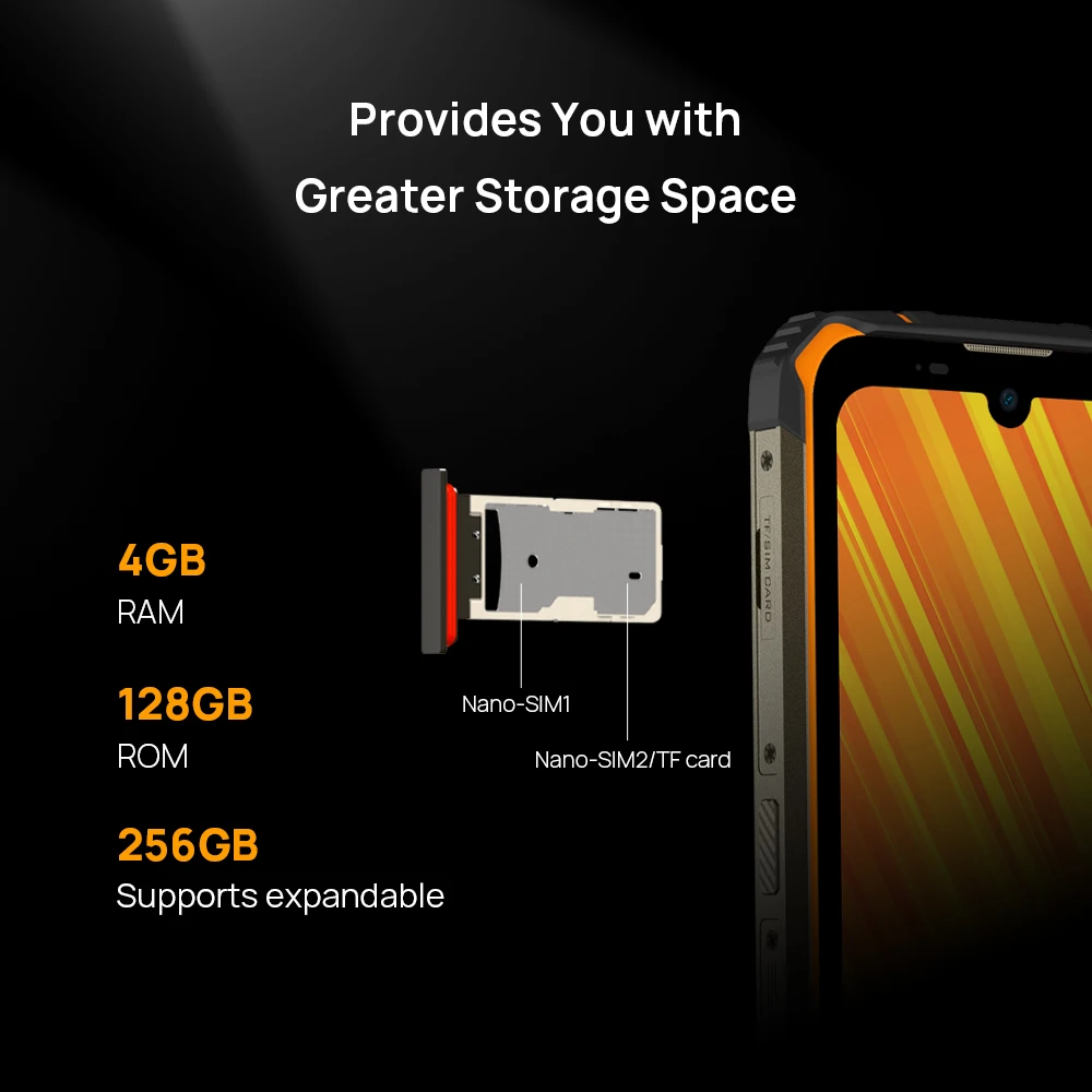 DOOGEE S59 Pro ponsel pintar, ponsel dengan Speaker Volume keras 4 + 128GB 10050mAh baterai Super IP68/IP69K NFC kasar 2W