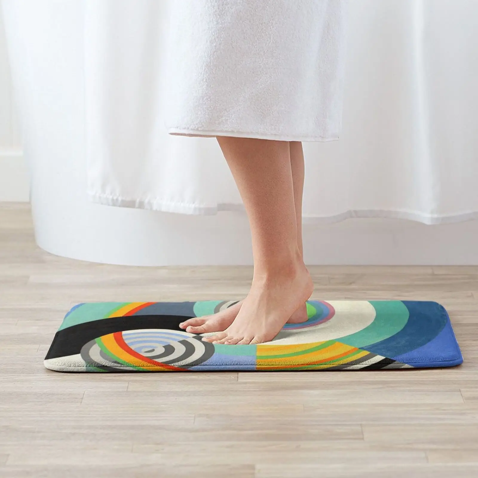 Robert Delaunay-Rythmes No 3 Entrance Door Mat Bath Mat Rug She Ra Netflix Cartoon Action Anti-Slip Bedroom Kitchen Foot Mat