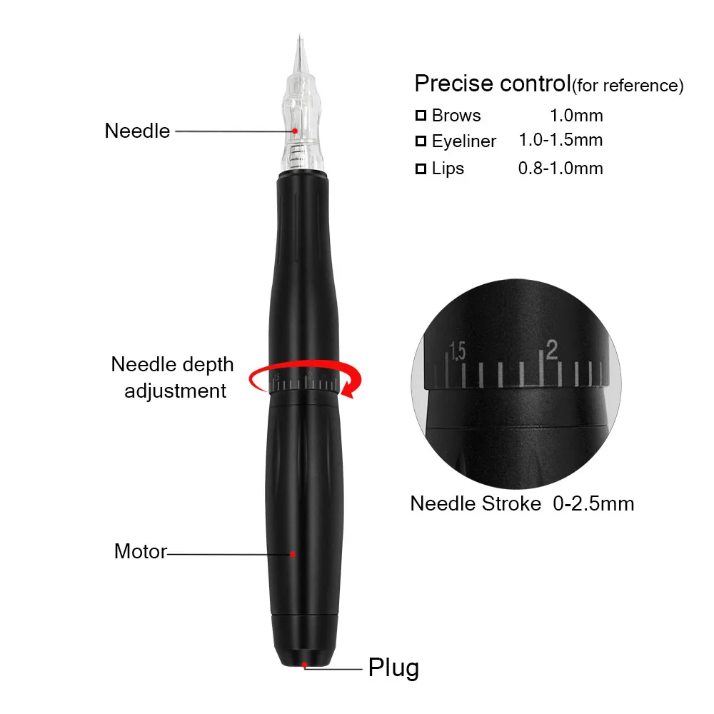 Biomaser P300 Permanent Makeup Machine Rotary Pen Tatoo Machine Kit Microblading Makeup Cartridge Needles Tattoo Power Device