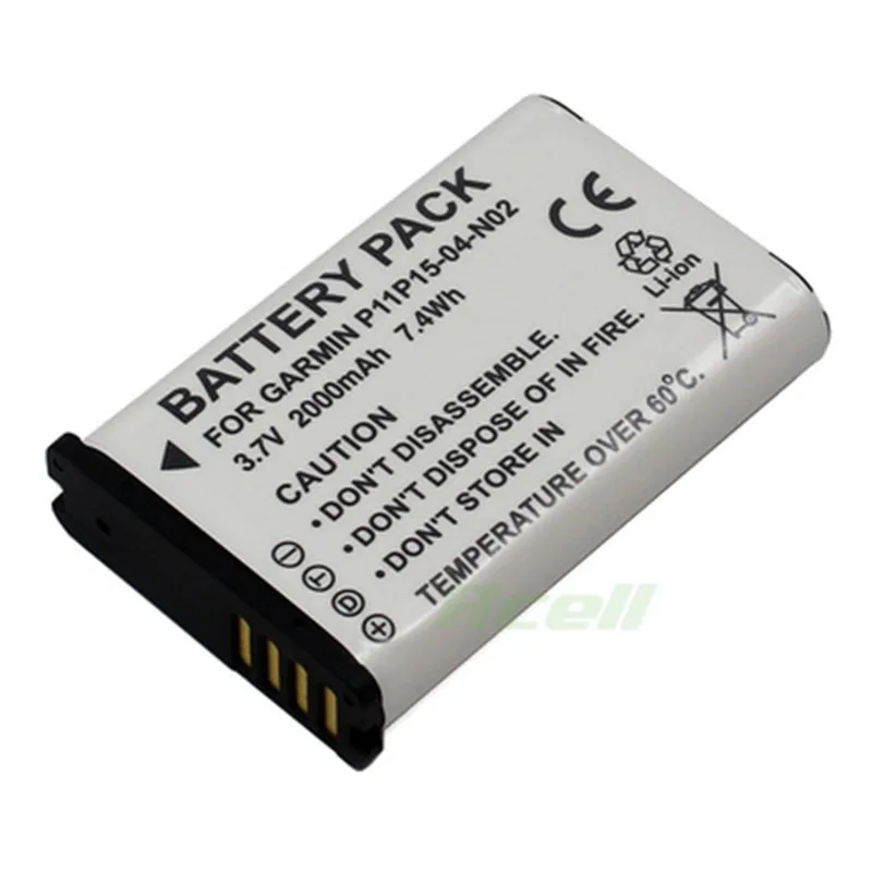 

2000mAh 361-00053-00 361-00053-04 010-11654-03 Battery for Garmin Montana 600 600T 650 650T VIRB GPS Alpha 100 handheld