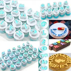 Alphabet Number Letter Cookie Biscuit Stamp Mold Cake Cutter Embosser Mould Tool Baking Tools For Cakes