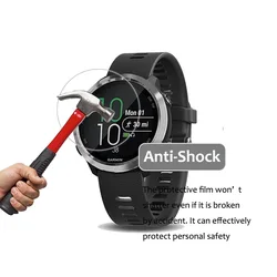 For Garmin Forerunner 645 / 645 Music Full Cover 5H Anti-shock Explosion-Proof High Clear Screen Protector Smartwatch Film