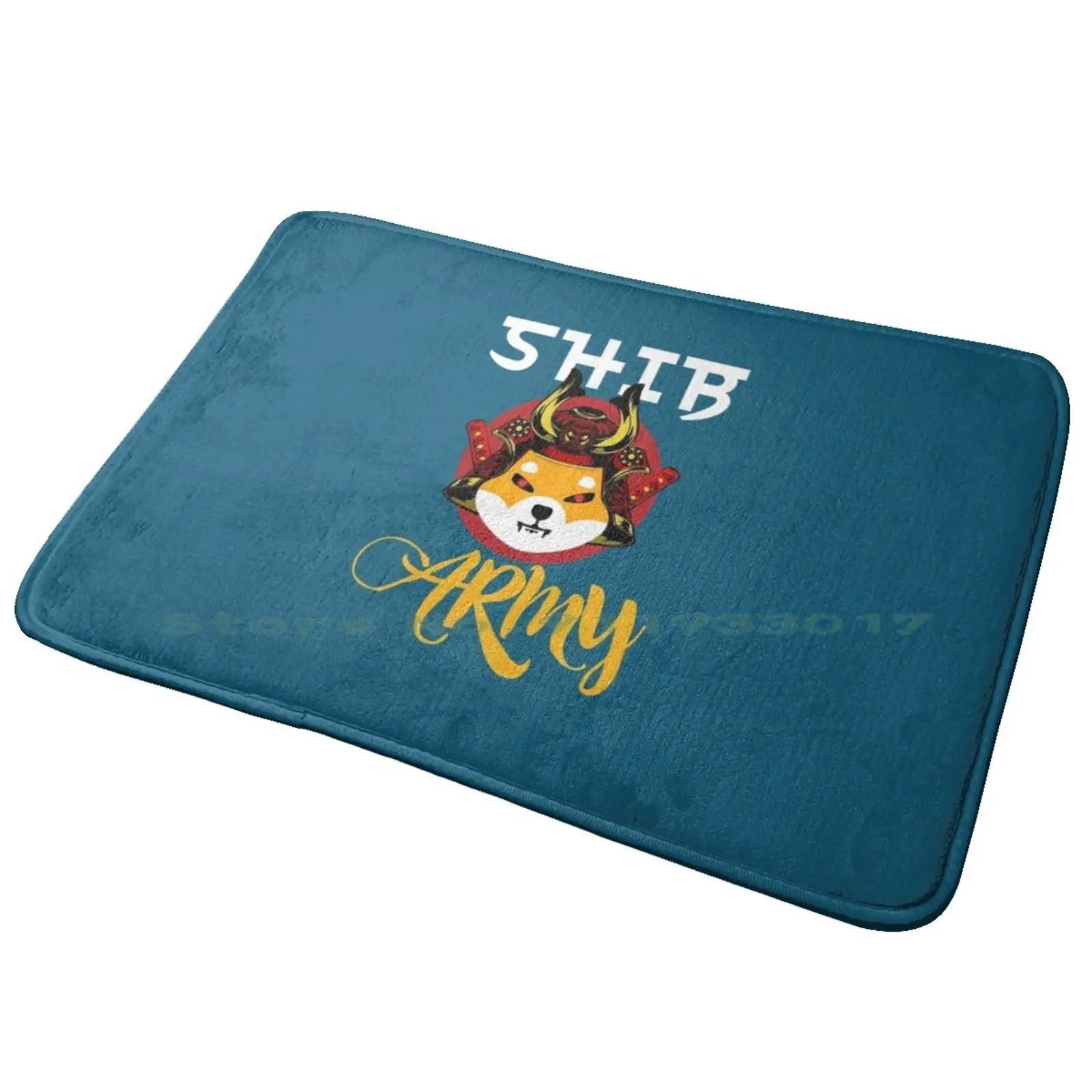 Shiba Army Funny Shiba Inu Crypto Cryptocurrency Shiba Inu Coin Entrance Door Mat Bath Mat Rug Buddhism Zen Meditation Yoga