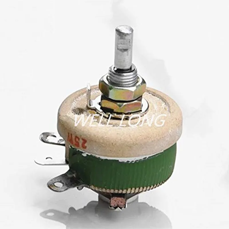 25 W 5 OHM High Power Wirewound Potentiometer, Variable Widerstand, Rheostat, 25 Watt.