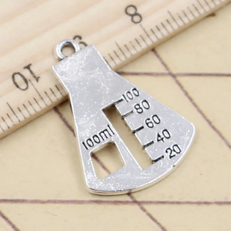 10pcs Charms Measuring Glass Counting Cup 28x20mm Tibetan Silver Color Pendants Antique Jewelry Making DIY Handmade Craft