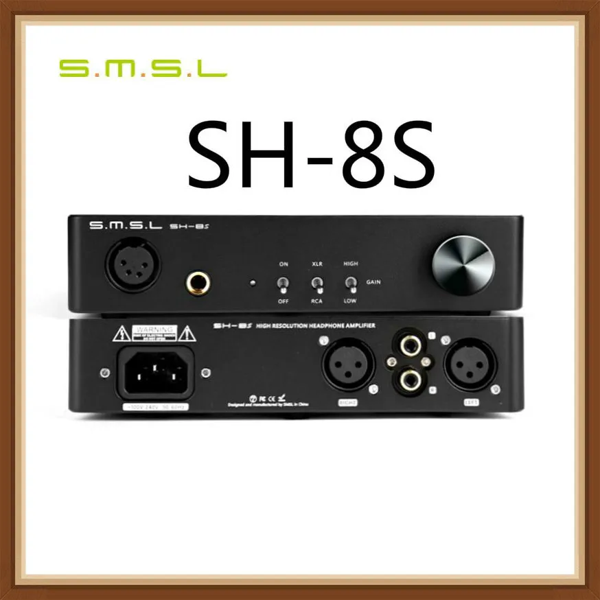 

SMSL SH-8S SH8S Hi-Res Headphone Amplifier 6.35mm RCA XLR Balanced/Unbalanced Gain Adjustable SH8S AMP