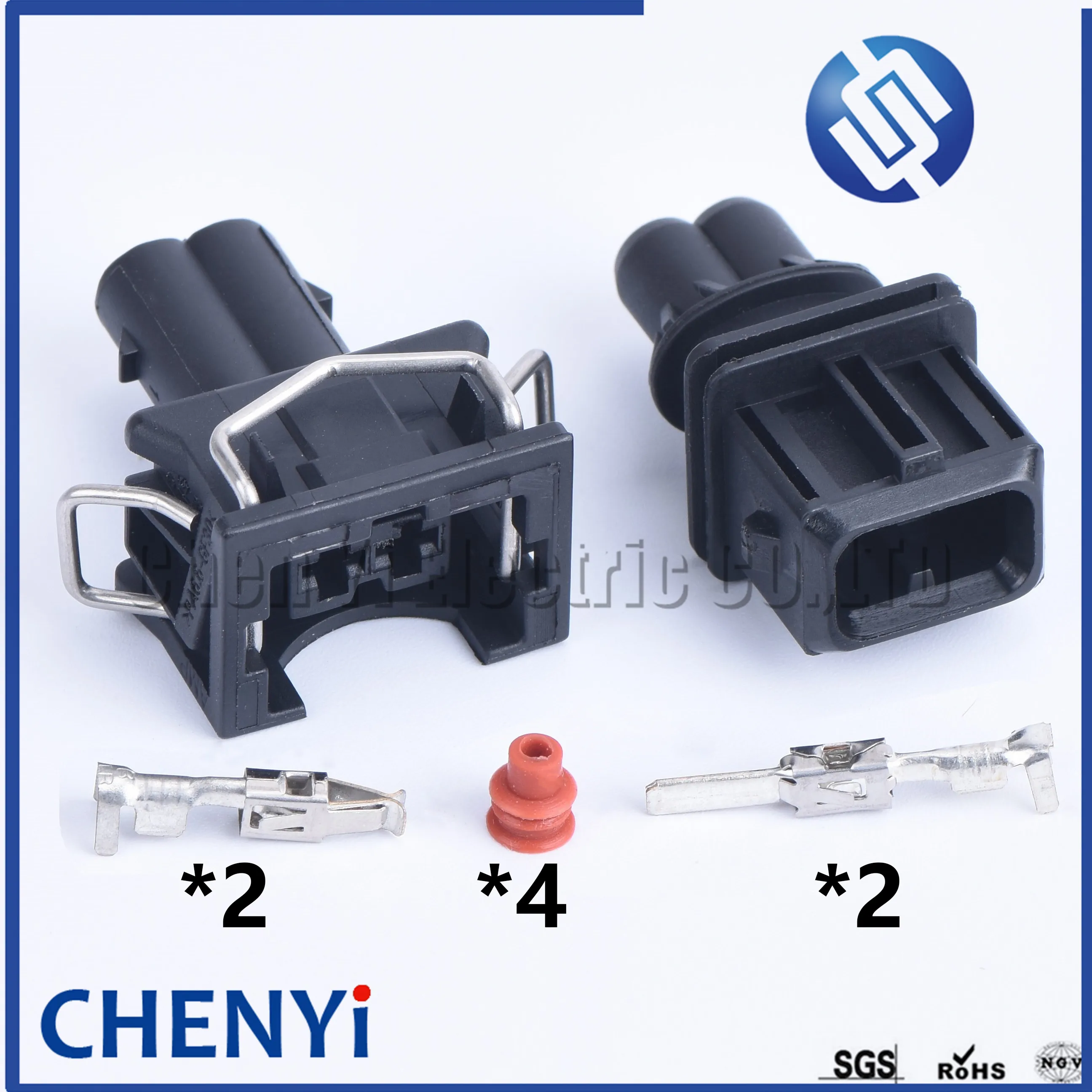 1 set 2 Pin male or Female EV1 Fuel Injector Nozzle Waterproof Connector Plug Socket Housing For VAG 829441-1 037906240 106462-1