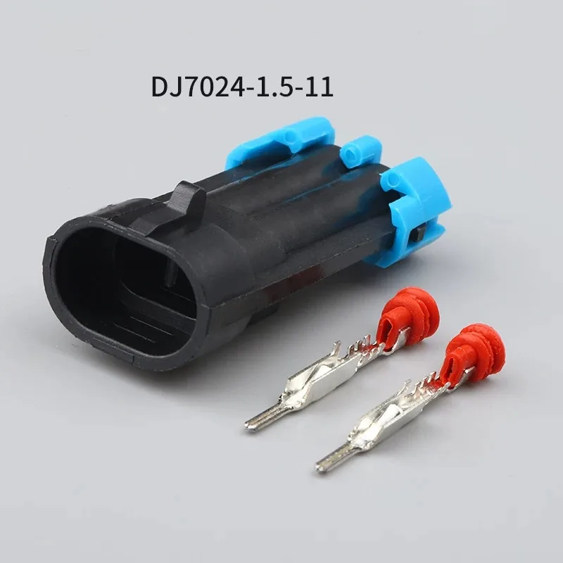 500SETS DJ7024-1.5-11/21 1.5mm 2Pin AMP Car Electrical Wire Connectors for VW,BMW,Honda,Toyota,NISSAN AND other models.