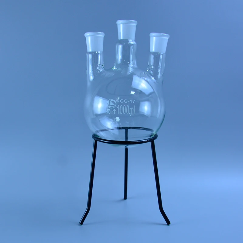 50/100/250/500/1000ml/2000ml 24/29 three-necked round-bottom flask,Flask round bottom with three necks Laboratory glass bottle