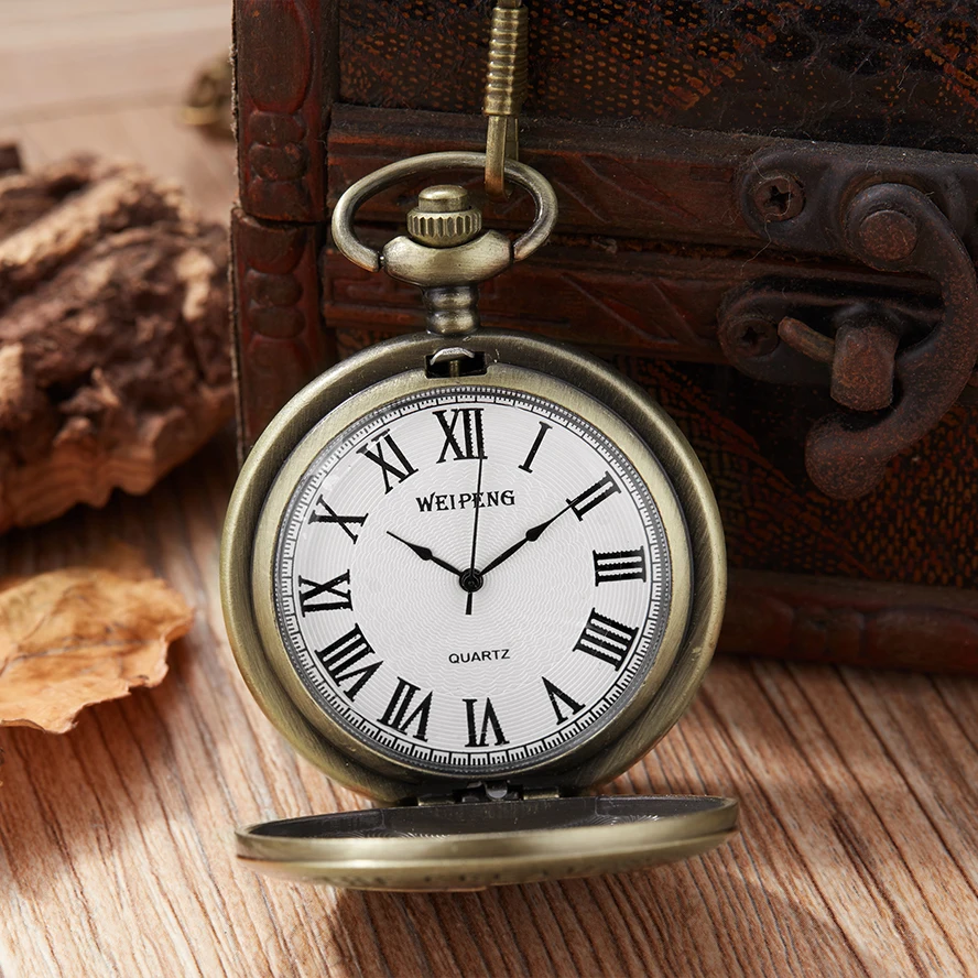 Reloj de bolsillo "TO MY GREAST DAD", regalo para el Día del Padre, la mejor Idea para papá, padre, reloj de cadena Fob de cuarzo antiguo con juego de caja de regalo