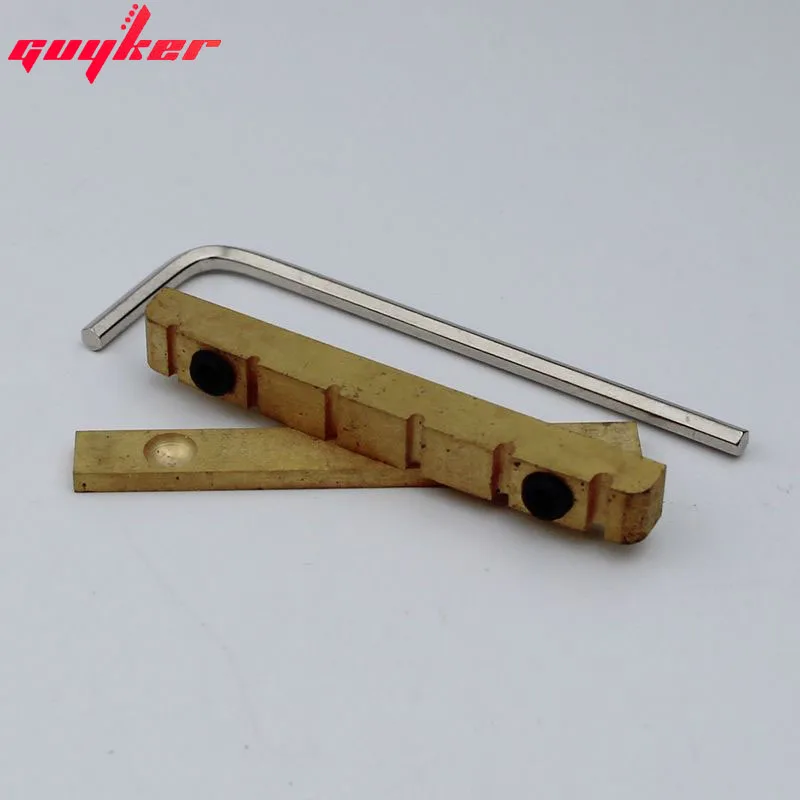 Adjustable Bell Brass Nut Guitar Brass Bridge Nut Split Regulation Nut Replacement Parts For LP Guitar/ST Guitar