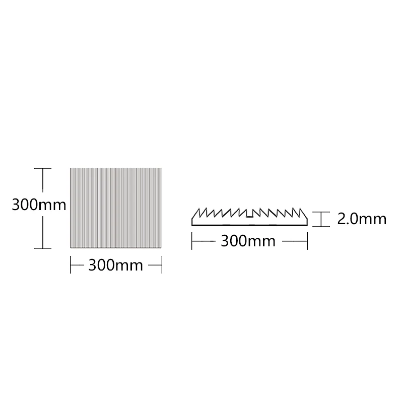 Linear Fresnel len 300x300mm F300mm  Wall lamp Precision inspection Striped spot Special lighting  UV curing lamp Customizable