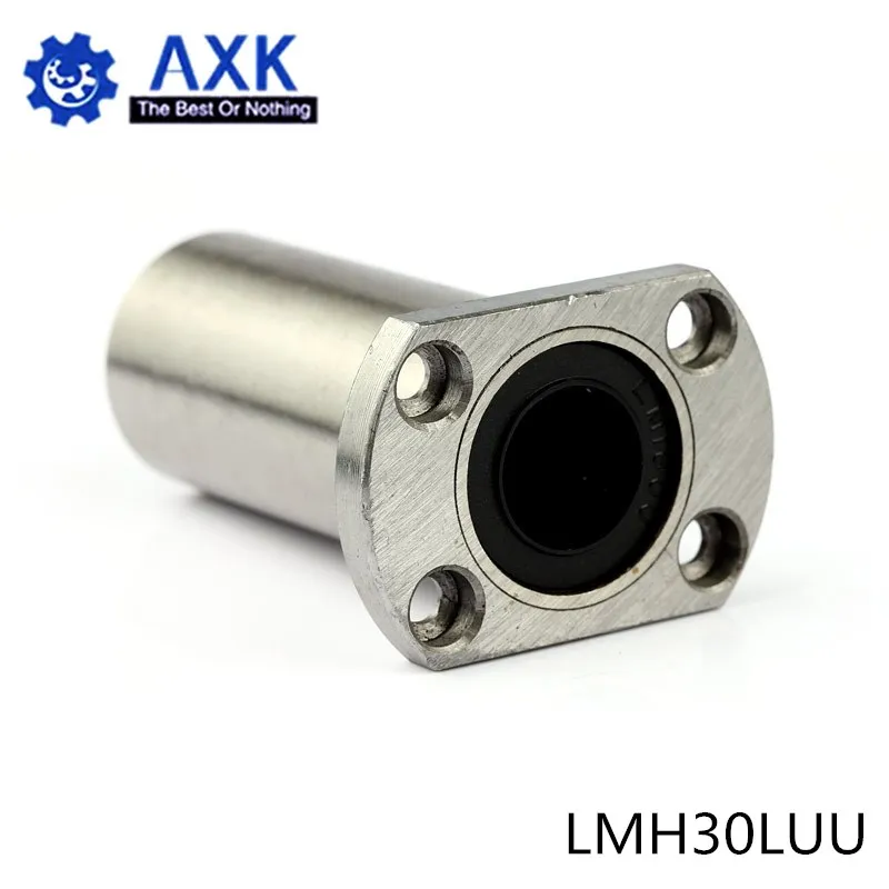 2pcs/lot Free shipping LMH30LUU 30mm long type flange linear bearing CNC Linear Bush