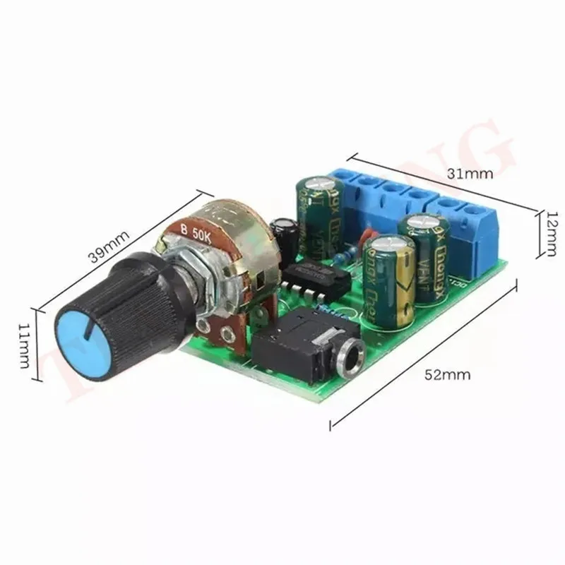 Arcade 2.0 Stereo Audio Amplifier Papan Dual Channel AUX Mini Amplifier Papan Modul DC 1.8-12V untuk Kabinet MAME Arduino