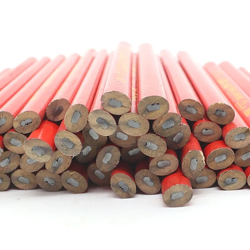 ช่างไม้พิเศษดินสอสีดำหนารูปไข่ DIY วิศวกรรมดินสอชุดนักเรียนเครื่องมืองานศิลปะ