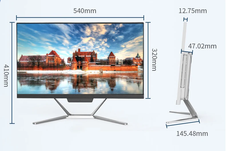 21.5/23.6/27 inch lcd monitor with CPU i5/i7 RAM 8G/16GB SSD 1TB All in one desktop computer pc