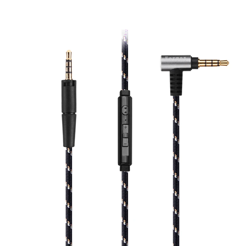 

OCC нейлоновый аудиокабель с микрофоном для наушников Sennheiser Boost HD1 M2 OEi AEi