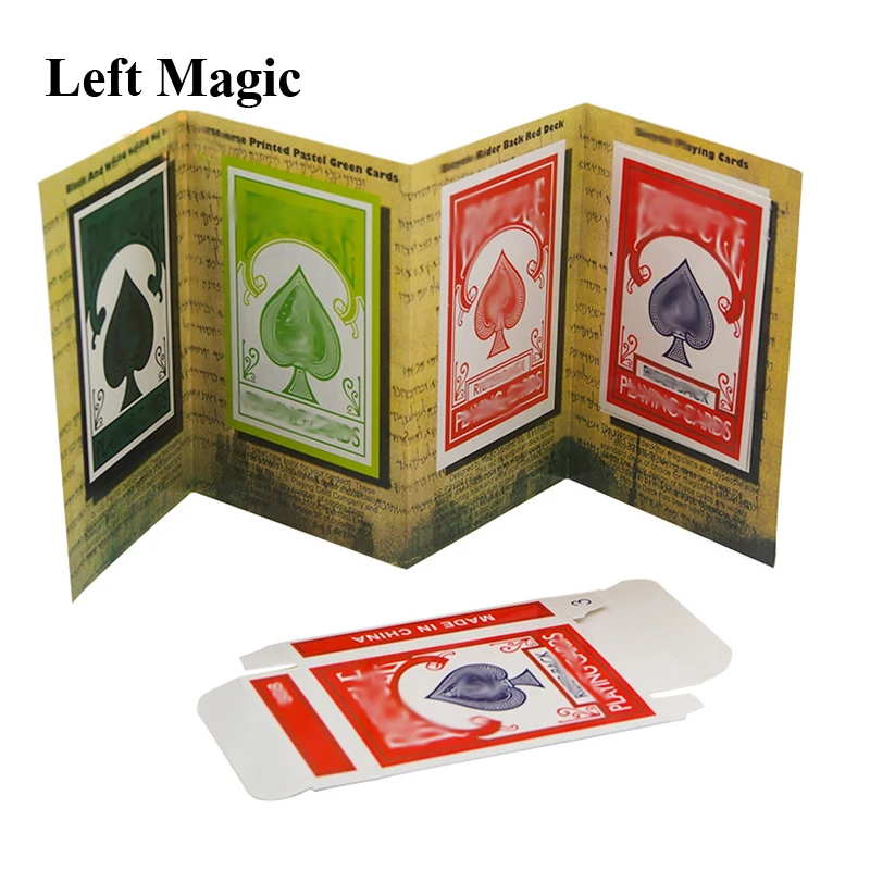 Funny 3D Advertising Magic Tricks Card Deck Appearing Magia Magician Close Up Gimmick Props Mentalism Comedy Classic toy