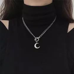 2020 Fashion Cute Moon Pendant Necklaces For Women Bohemia Chain Choker Necklace Simple Charm Jewelry bijoux collares