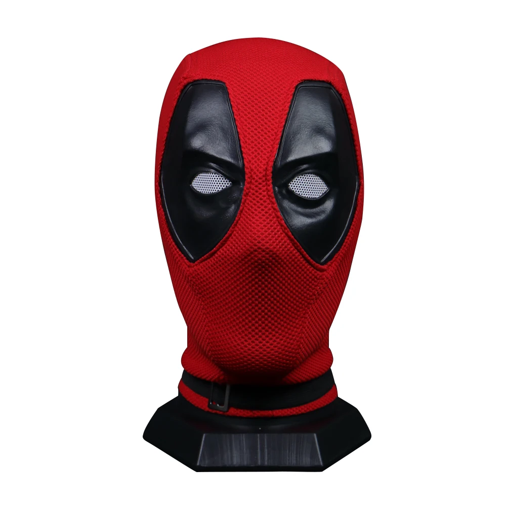 Mascarilla de nailon transpirable para adultos, máscara de cabeza completa de película, disfraces de Deadpool, utilería para fiesta de Halloween