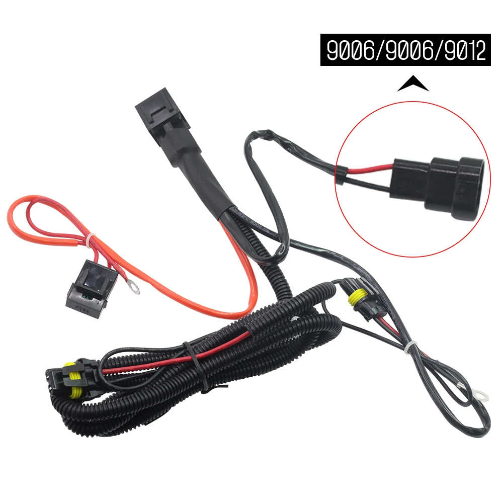Buildreamen2 H1 H3 H7 H8 H9 H11 9005 9006 9012 HID Xenon Kit Wire Relay Harness Wiring For Car Headlight Fog Light 35W 55W 12V