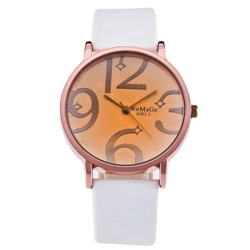 

Womage Fashion Brand Watches Women Watches Casual Ladies Watches Leather Strap Quartz Wristwatches Female Watches zegarek damski