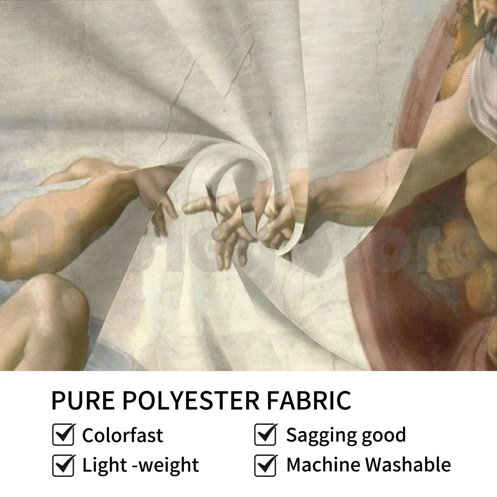 Tapestry The Creation Of Adam Gifts-Michelangelo Classical Masterpiece Painting Gift Ideas For Art Lovers Of Classic