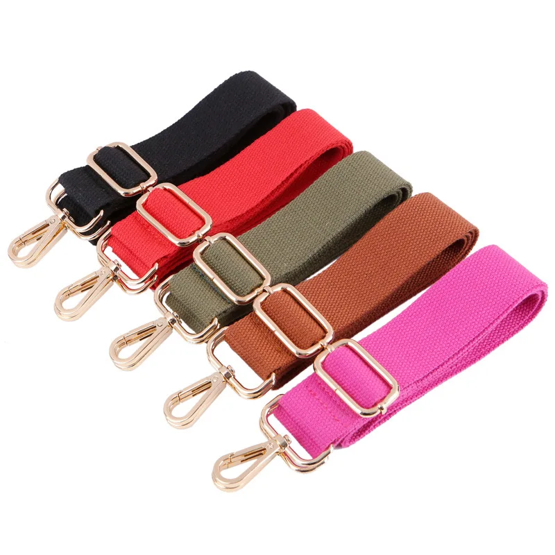 Wide Bag Strap Handbag Belt Shoulder Bag StrapHandle Solid Candy Color Black Red Blue Strap Accessory Bag Part Adjustable Chain