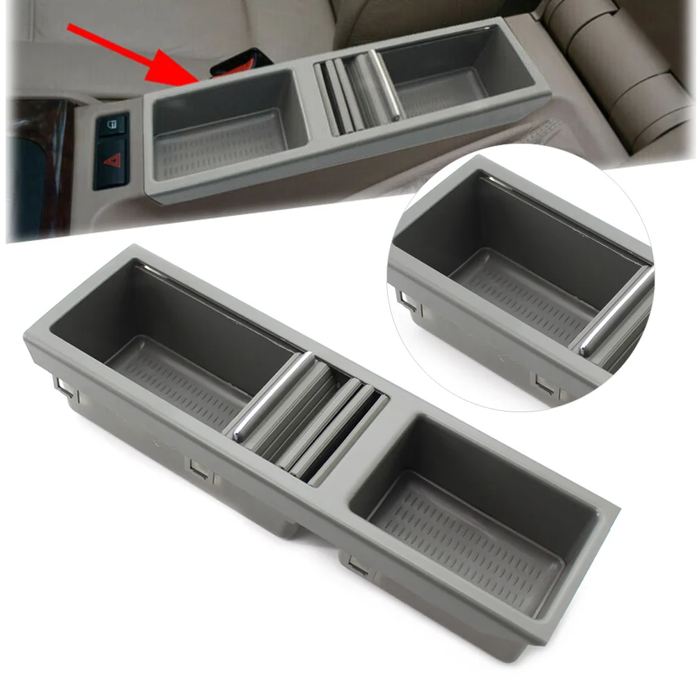 Grey Car Front Center Console Storage Drink Cup Holder 51167038323 For BMW E46 3 Series 1999 2000 2001 2002 2003 2004 2005