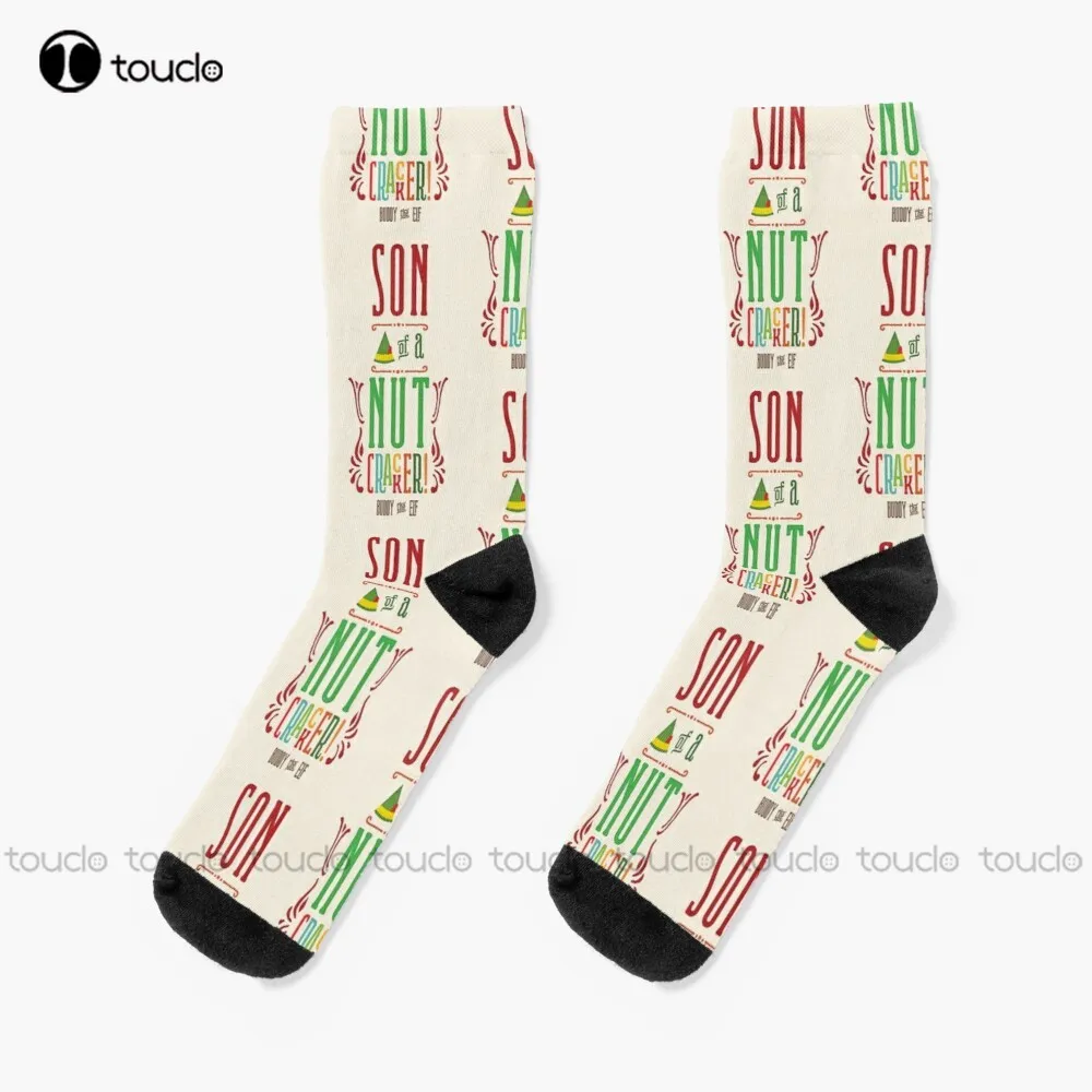 Buddy The Elf - Son Of A Nutcracker! Socks White Soccer Socks Unisex Adult Teen Youth Socks Personalized Custom Hd High Quality