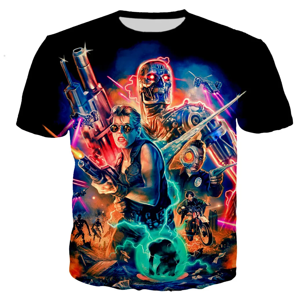 Classic Movie Terminator T Shirt Men/women 3D Printed T-shirts Summer Fashoin Casual Harajuku Style Tshirt Streetwear Tops