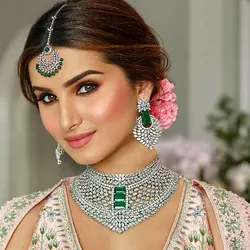 GODKI BIG Super Luxury Chokers 4PC Statement African/Indian Jewelry Sets For Women Wedding Indian Nigerian Party Jewelry Set