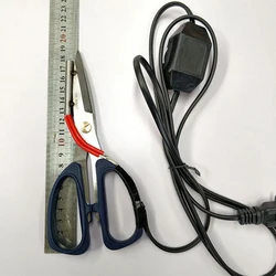 1PC Electric Heating Tailor Scissors Power Hot Shears Knife Heated Scissors With Working Indicator For Cloth Cutting Heat Cutter