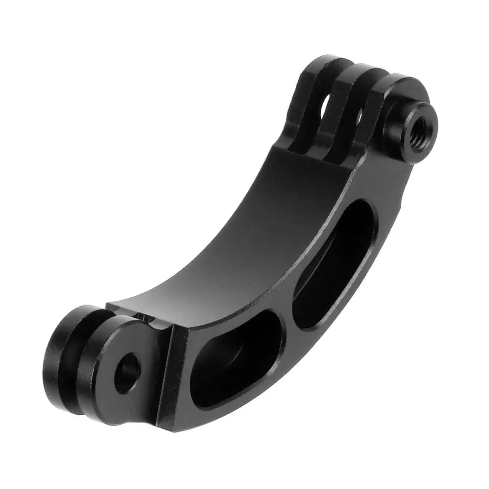 For Gopro Accessories Extension Selfie Stick Helmet Arm Bracket Mount Curved aluminum CNC for Go Pro Hero 13 12 Xiaomi Yi SJCAM