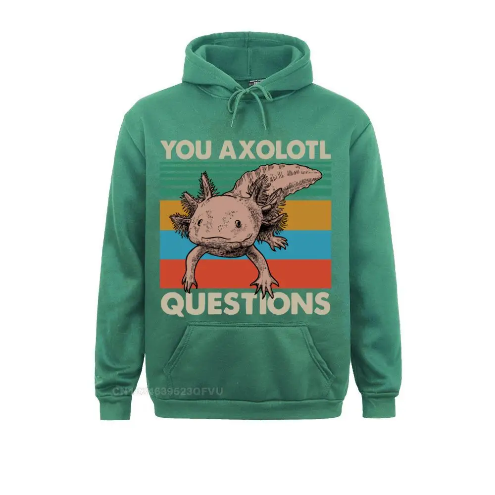 You Axolotl domande amanti degli animali Vintage uomo Camisas Hombre felpe con cappuccio uomo nero felpa con cappuccio in cotone umorismo Unisex donna Streetwear