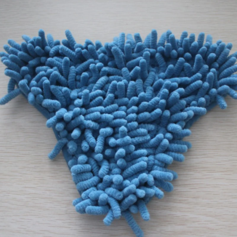 5PCS Dreieck verbundene Steam Mop pads H20 Chenille garn Material für Dampf Reiniger Mopp Ersatz Teile