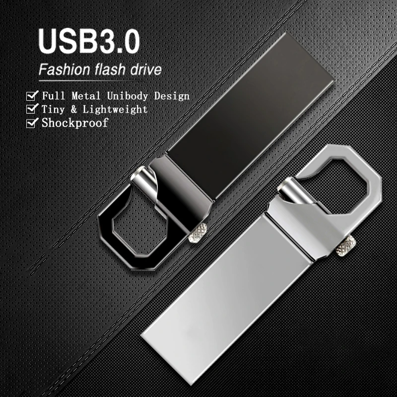 Kim Loại USB Bộ Nhớ Flash 128GB Bút USB 3.0 Đèn LED 8GB 16GB 32GB 64GB Tốc Độ Cao 128GB Pendrive 256Gb USB