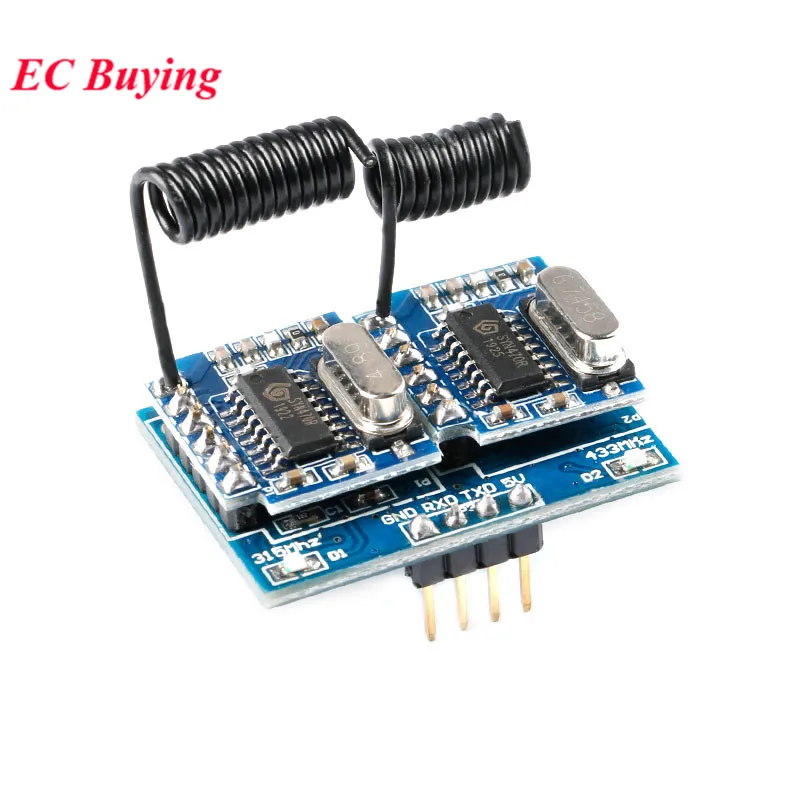 Dual Frequency Wireless Decoding Module RF Radio Remote Control Switch Board 315Mhz 433M Single Chip Serial Communication RF34B